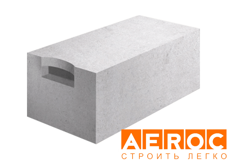 Газобетон Aeroc D400 625х200х250 мм фото 0