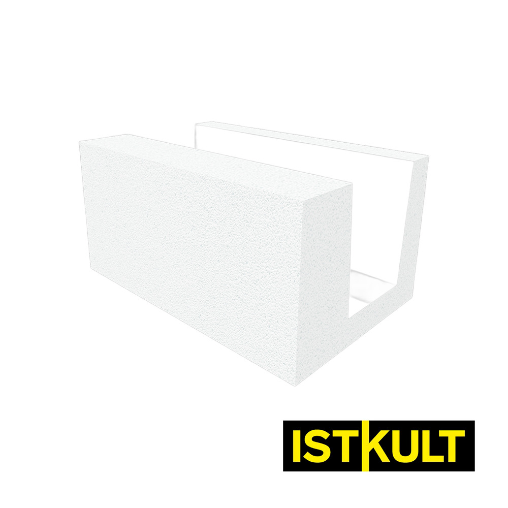 Газобетонный U-блок ISTKULT 500х300х200 мм фото 0